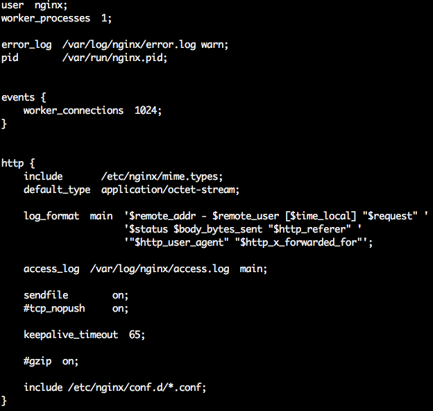 Nginx配置文件nginx.conf中文详解